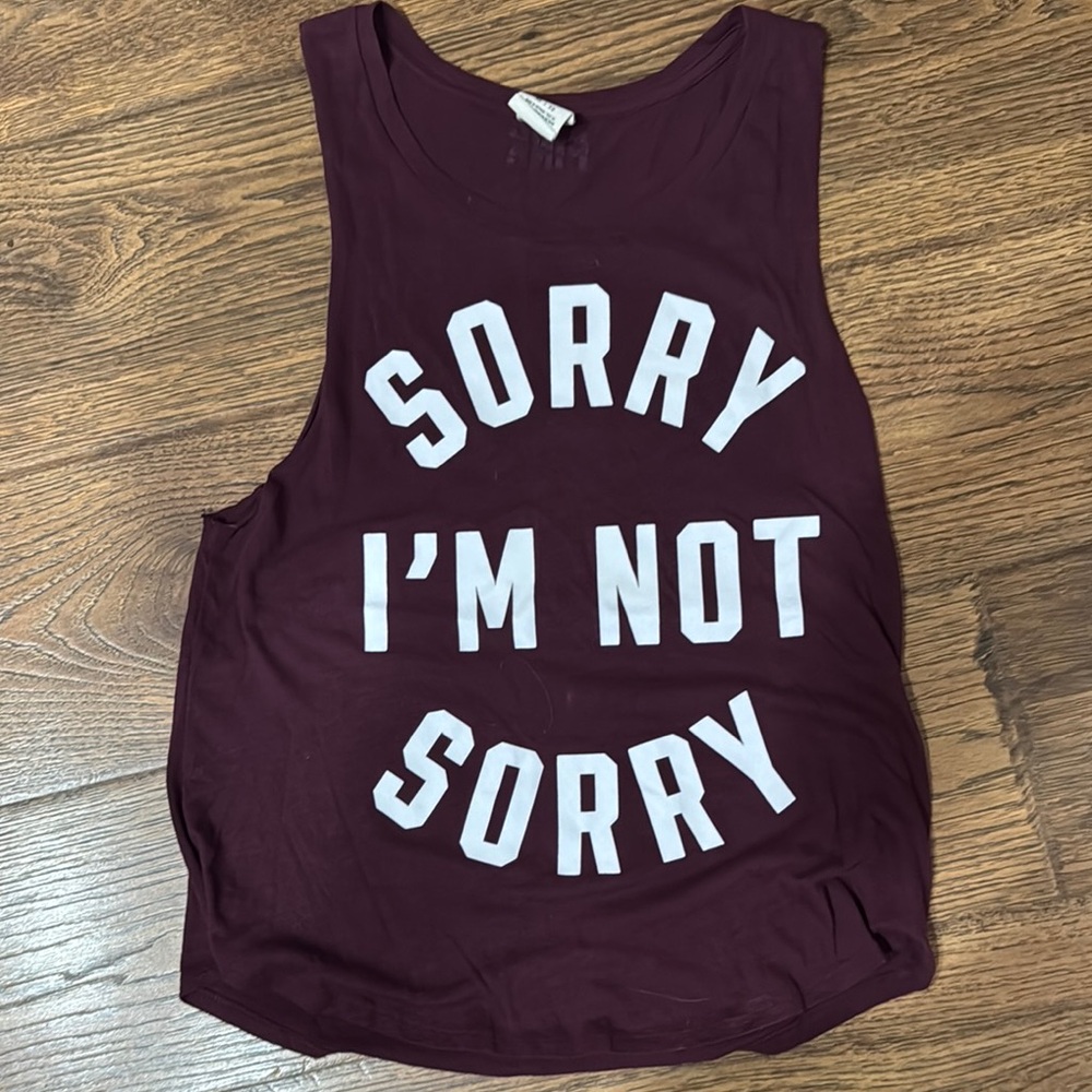 Victoria’s pink tank top super soft in maroon